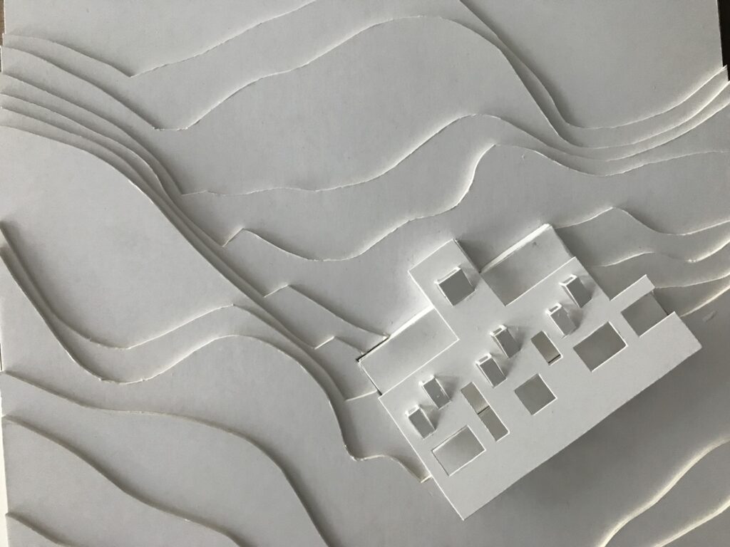 Maqueta de la escuela de primaria en el Tajo